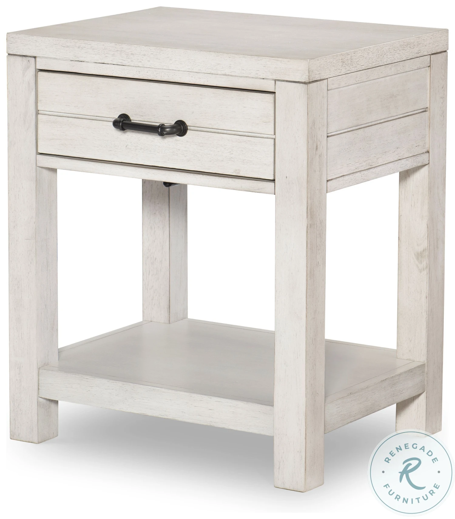 Summer Camp Stone Path White Youth Bunk Bedroom Set With Trundle - Image 7