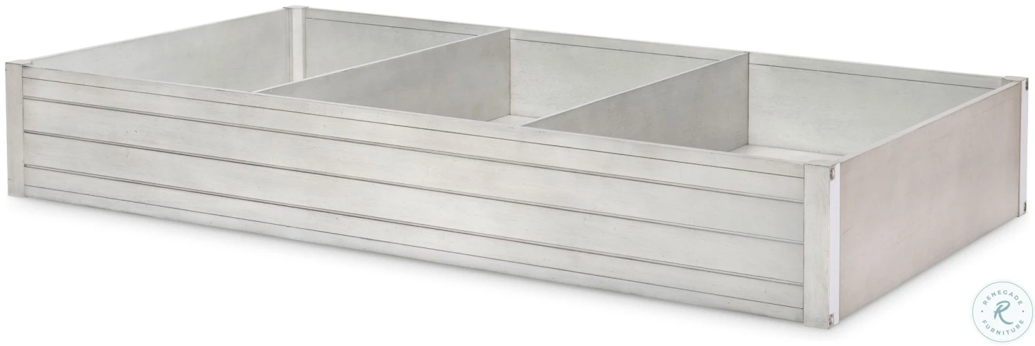 Summer Camp Stone Path White Youth Bunk Bedroom Set With Trundle - Image 6