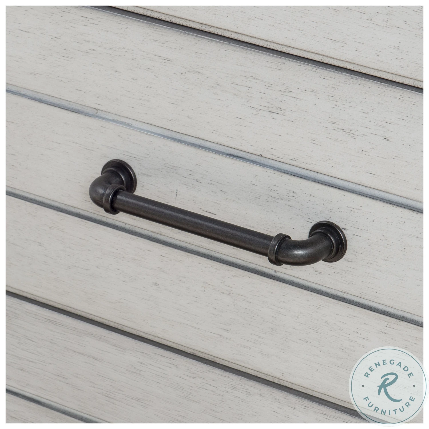 Summer Camp Stone Path White Youth Bunk Bedroom Set With Trundle - Image 9