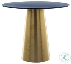 Reo Blue And Gold Side Table