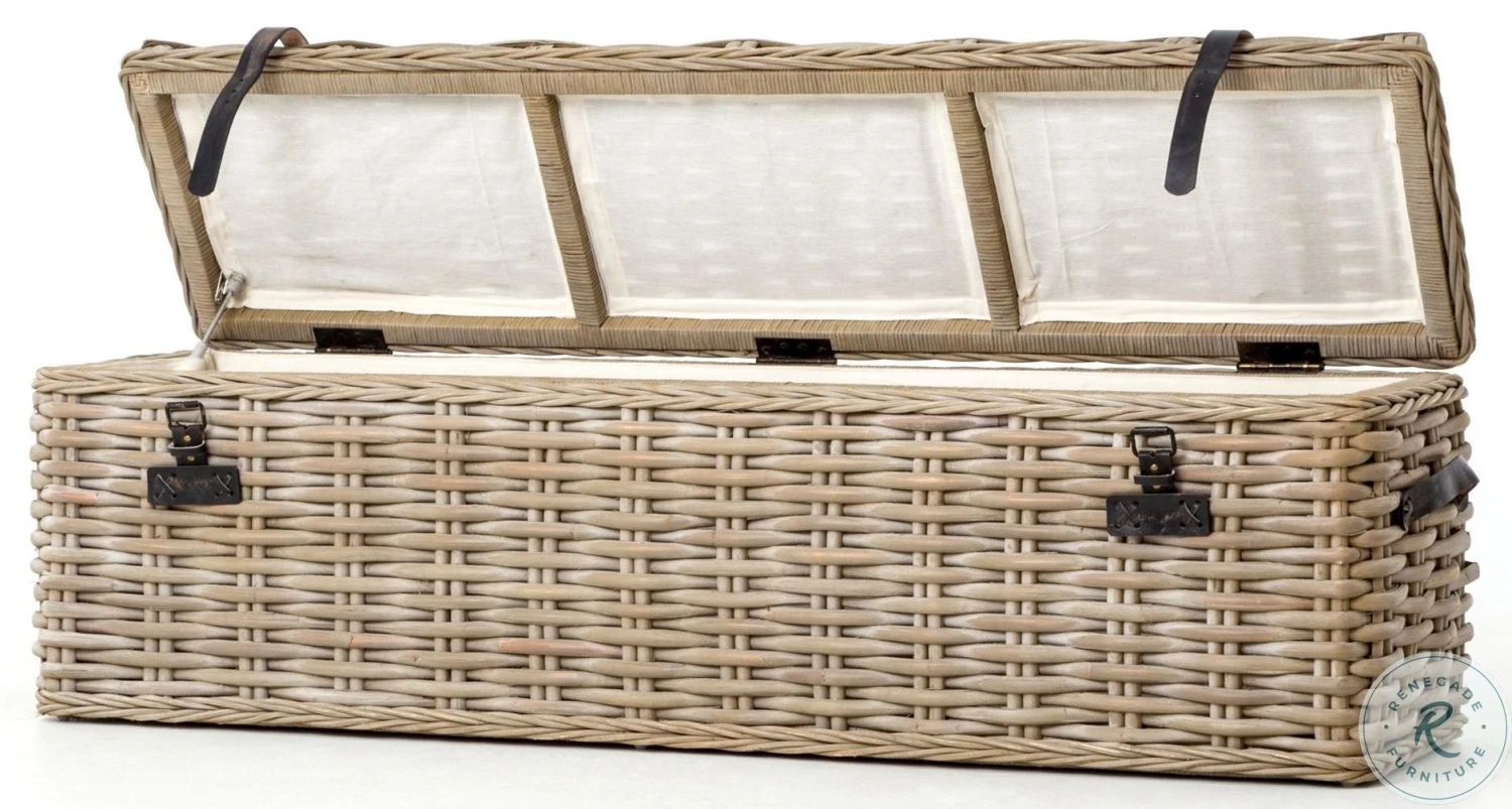 Woodland Bedroom Vintage Grey Trunk - Image 4