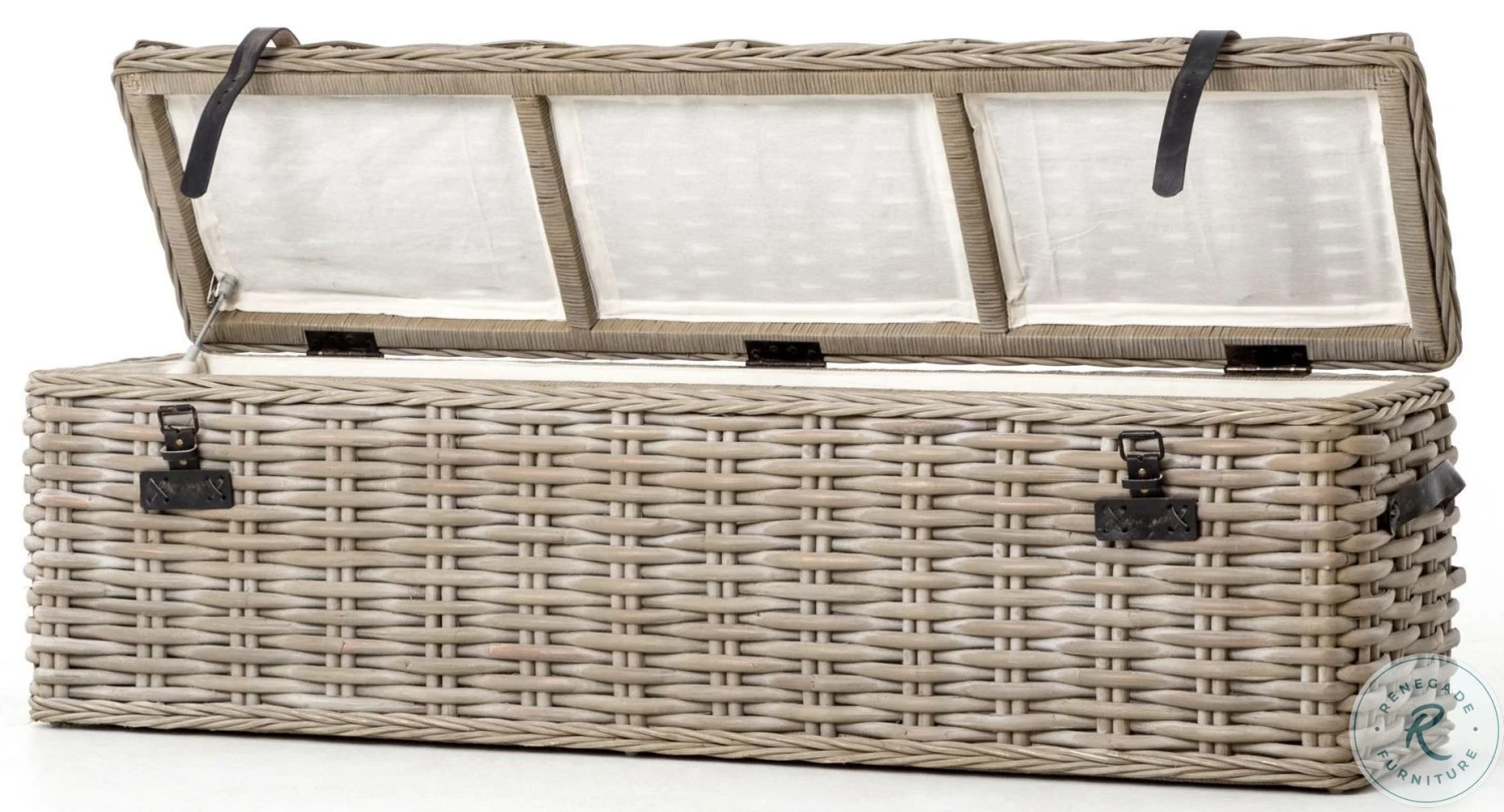 Woodland Bedroom Vintage Grey Trunk - Image 3