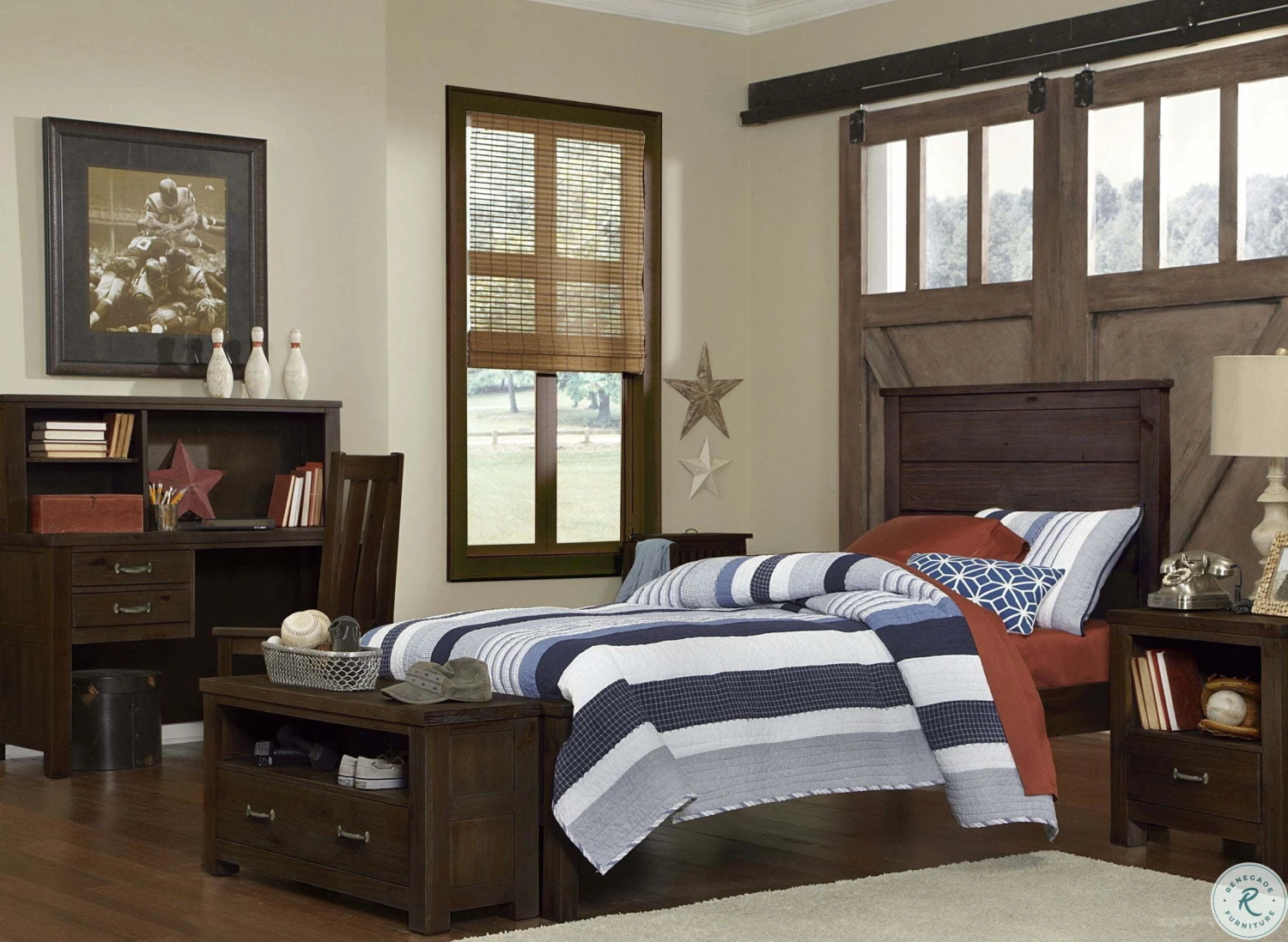 Highlands Espresso Desk With Chair - Image 5