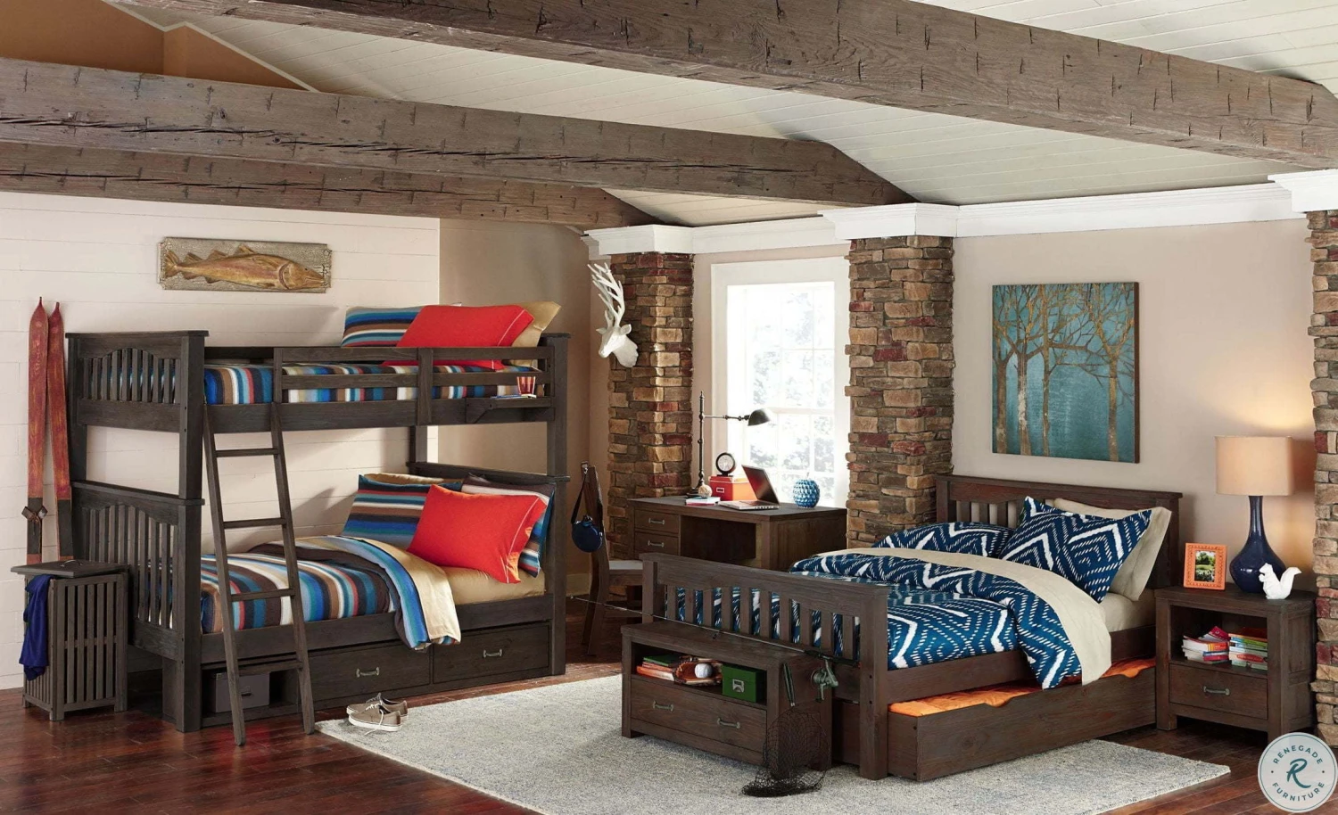 Highlands Espresso Desk With Chair - Image 10