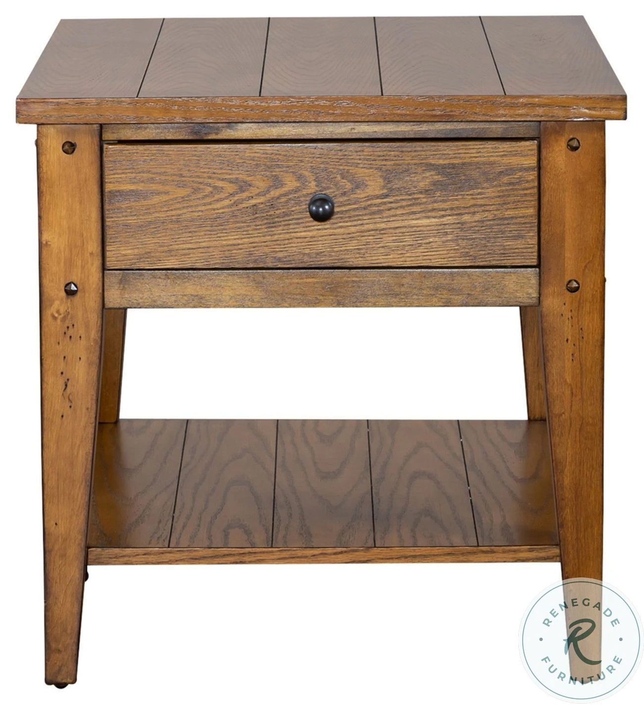 Lake House Oak End Table - Image 3