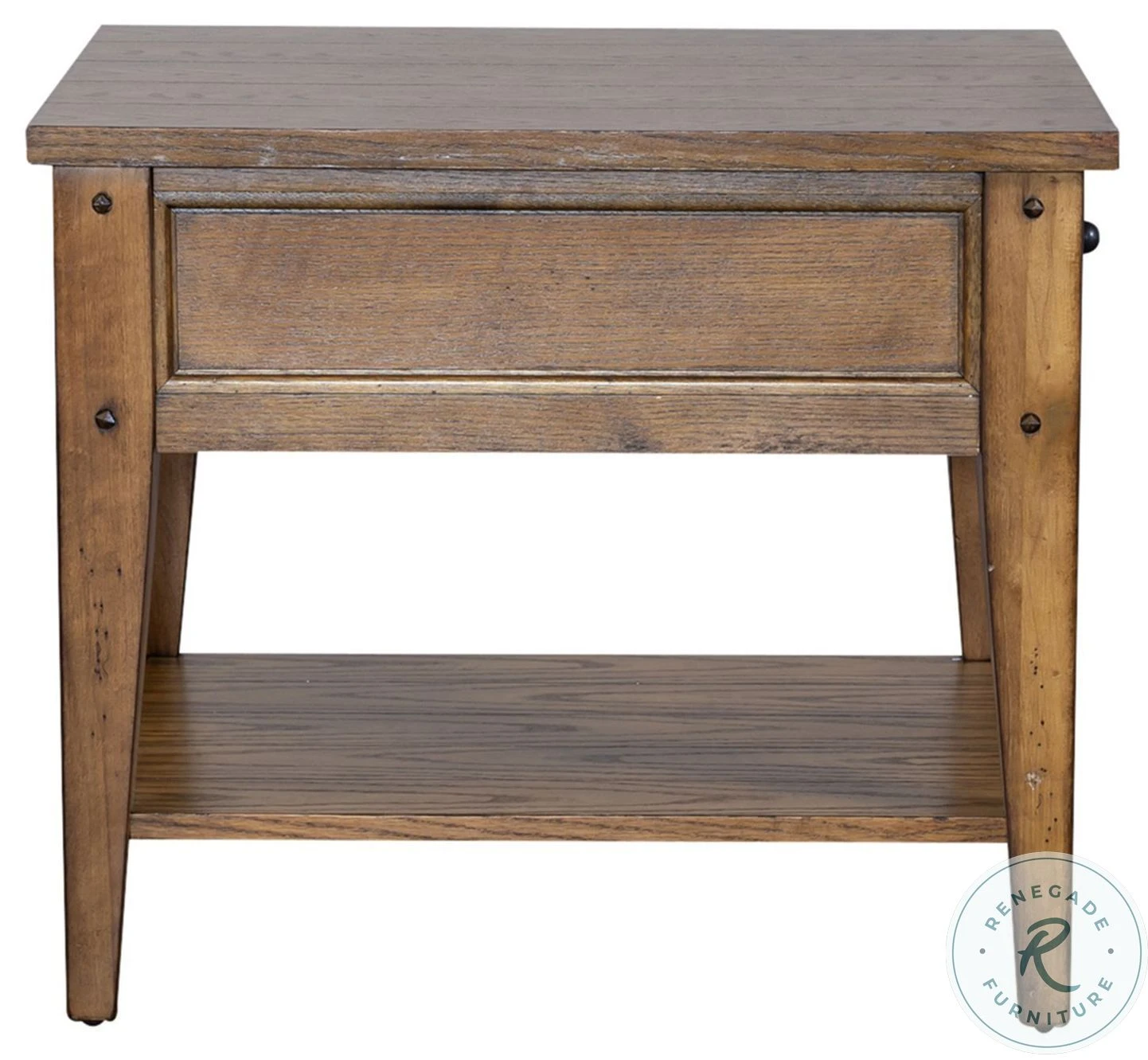 Lake House Oak End Table - Image 4