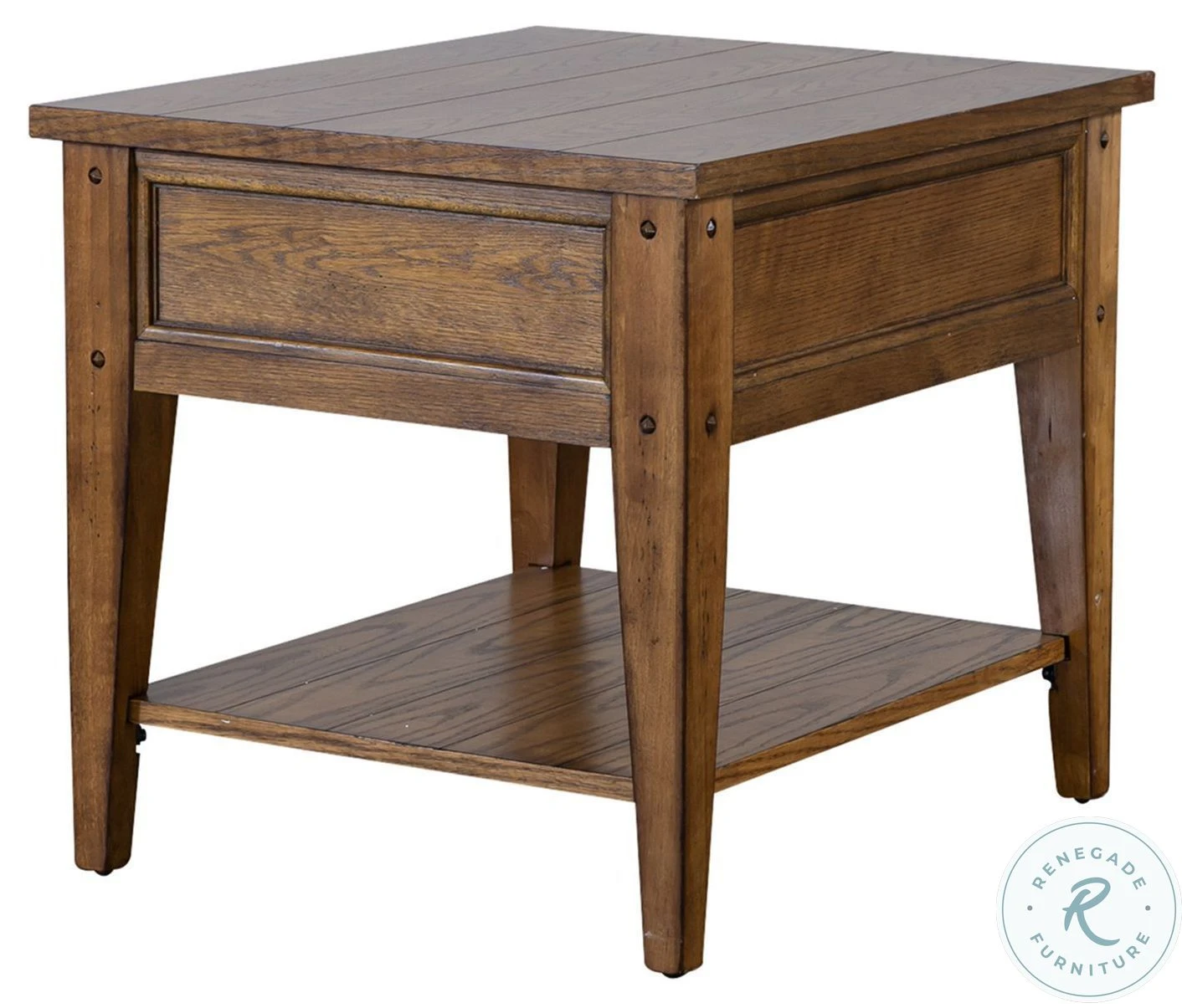 Lake House Oak End Table - Image 5