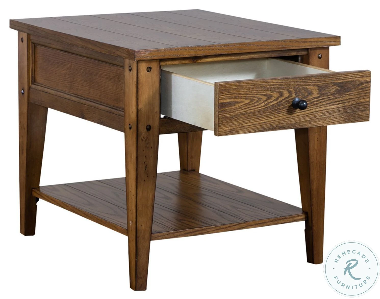 Lake House Oak End Table - Image 8