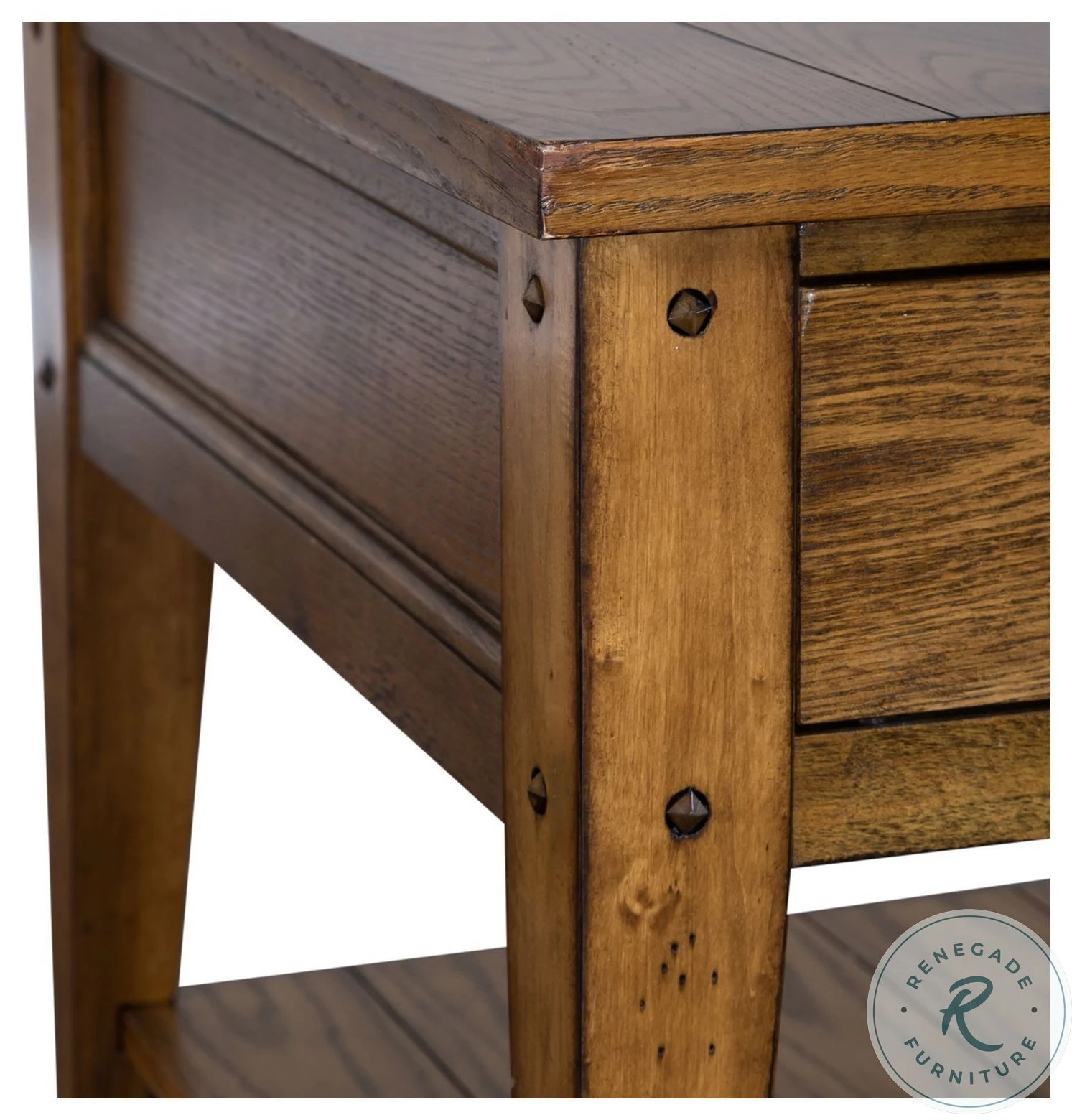 Lake House Oak End Table - Image 9