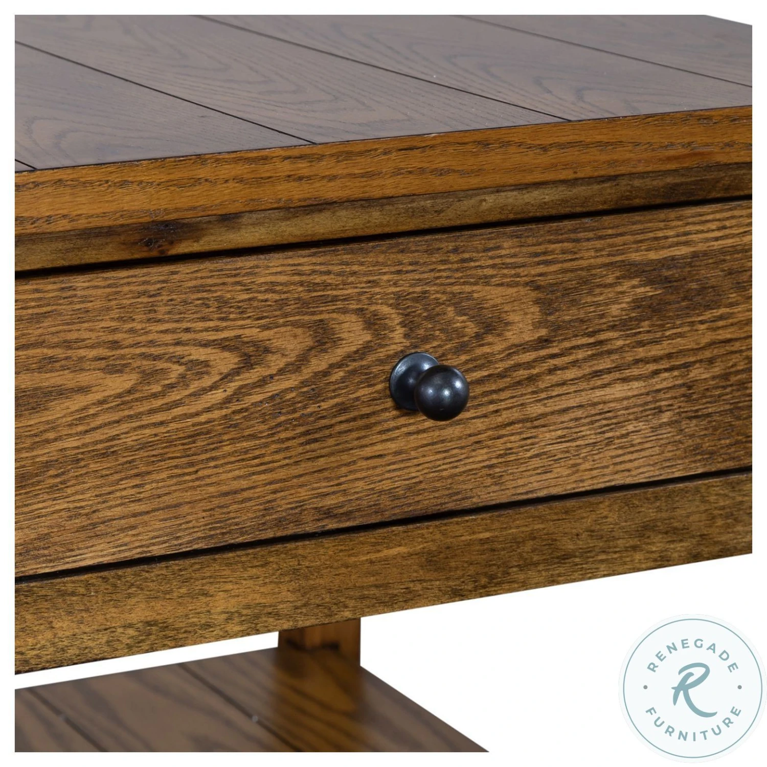 Lake House Oak End Table - Image 10