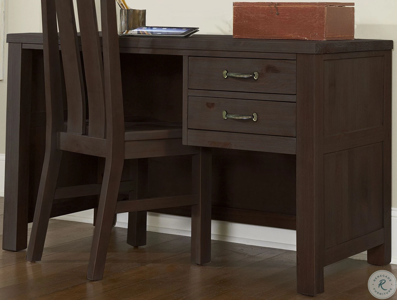 Highlands Espresso Desk With Chair - Image 3