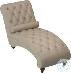 Bonne Brown Fabric Chaise