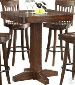 Gettysburg Dark Distressed Pub Table