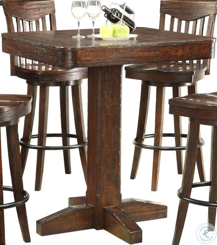 Gettysburg Dark Distressed Pub Table