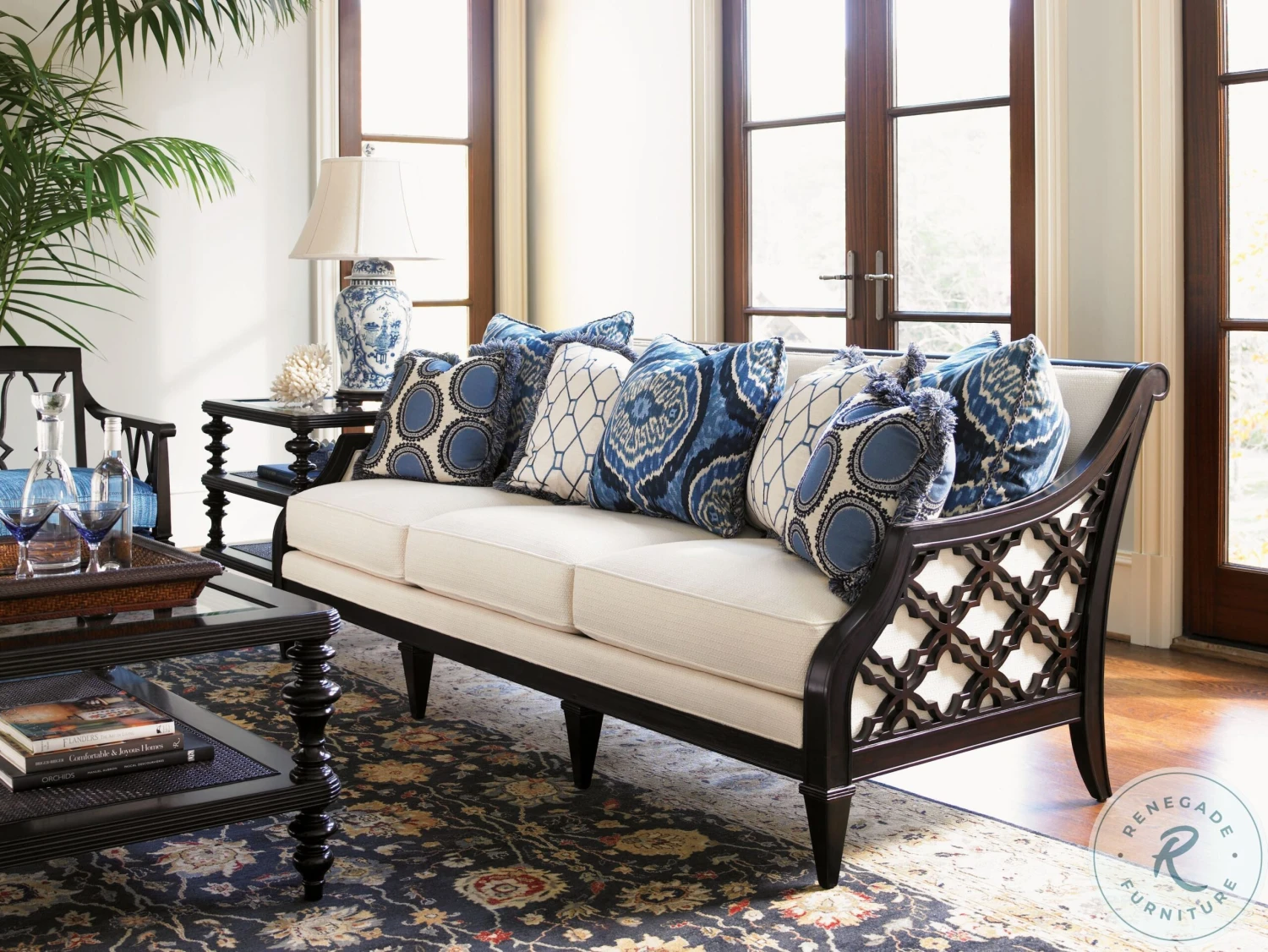 Tommy Bahama Royal Kahala Pacific Campaign Occasional Table Set - Image 4