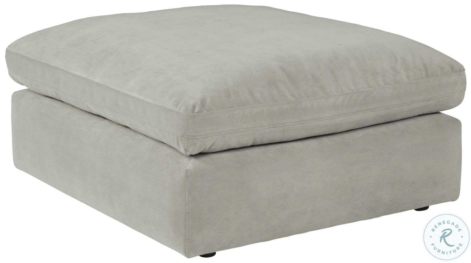 Sophie Grey Oversized Accent Ottoman