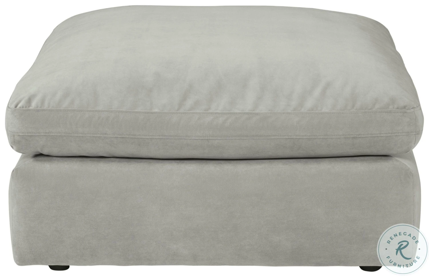 Sophie Grey Oversized Accent Ottoman - Image 4