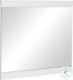 Kerren White High Gloss Mirror