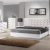 Verona White Lacquer Youth Platform Bedroom Set