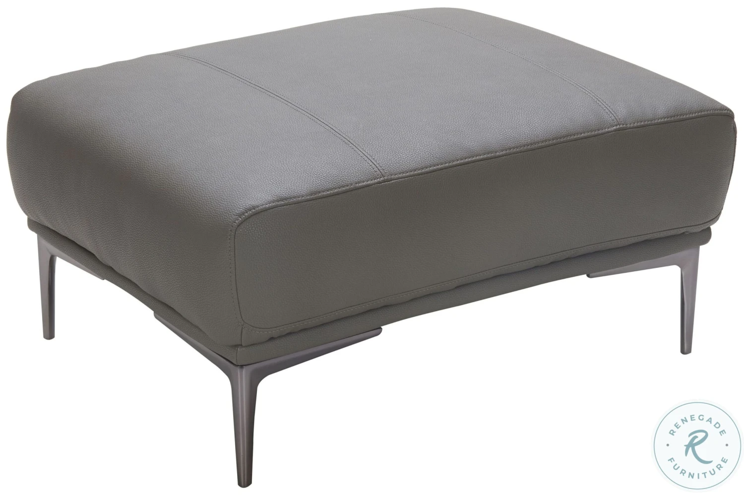 King Gray Leather Living Room Set - Image 8