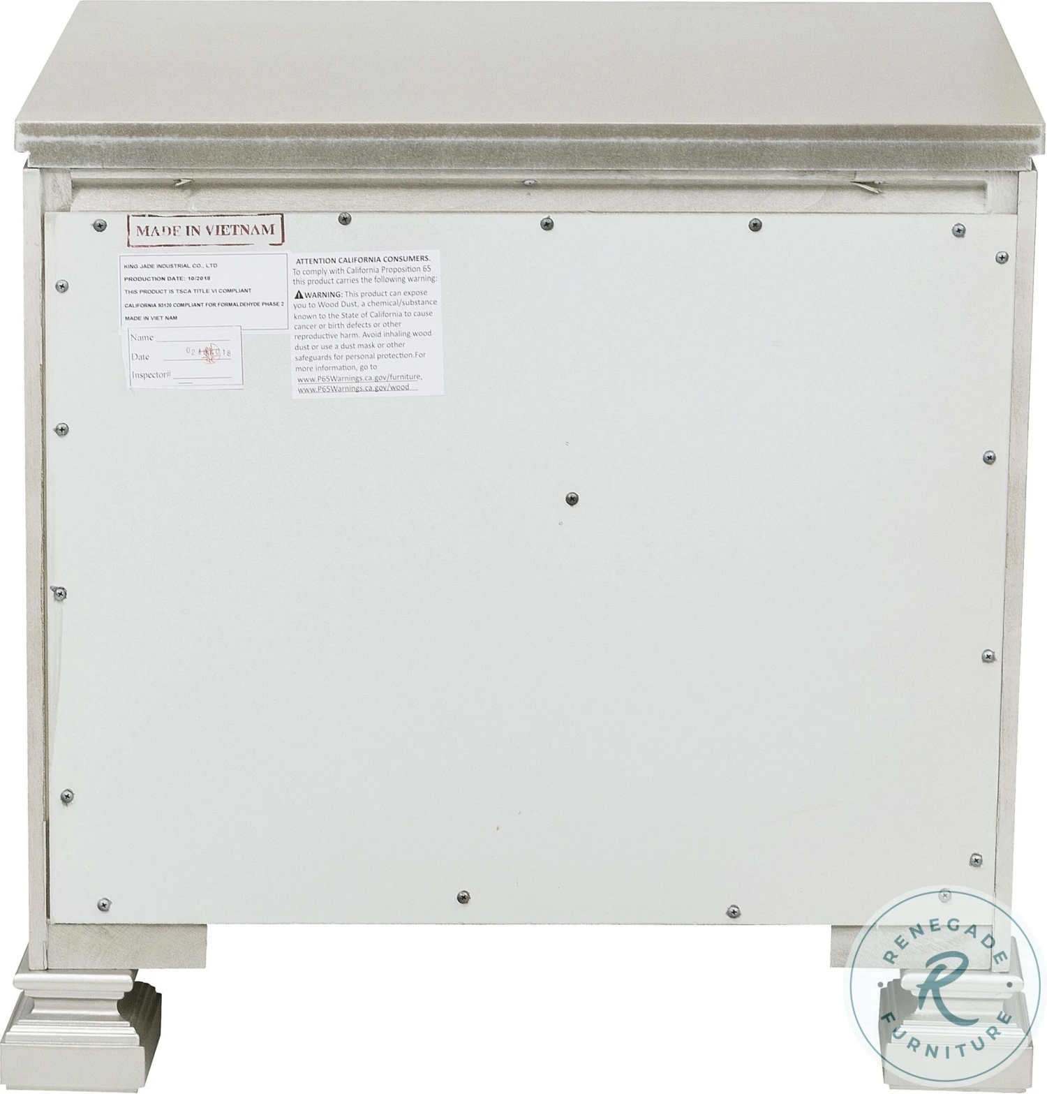 Bevelle Silver Nightstand - Image 6