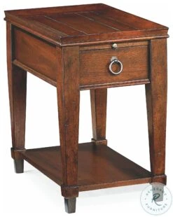 Sunset Valley Rich Mahogany 1 Drawer Chairside Table