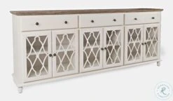 Aurora Hills White And Bisque 6 Door Accent Chest