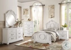 Lucida White Youth Panel Bedroom Set