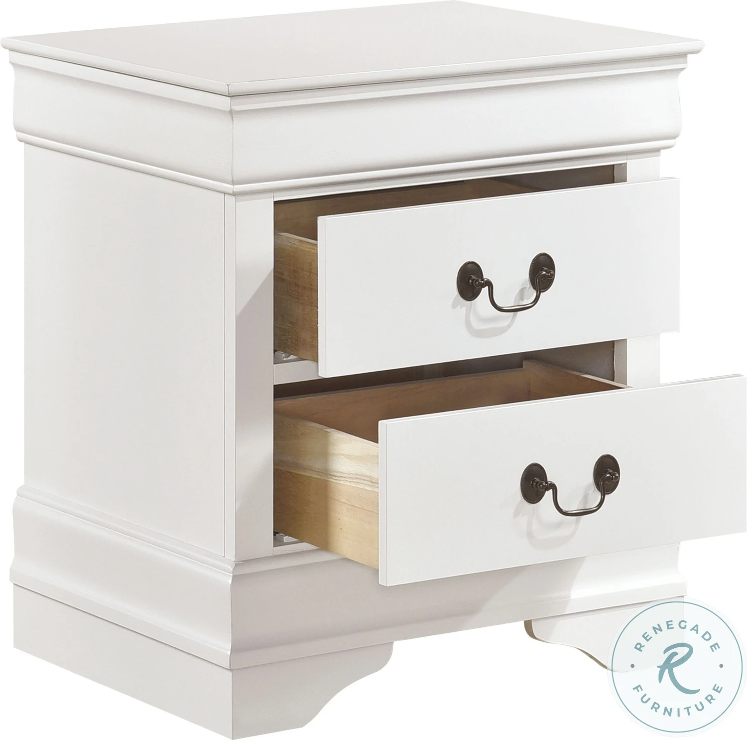 Mayville White Nightstand - Image 3