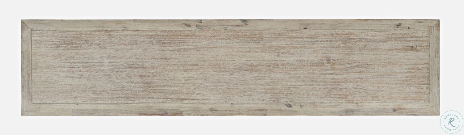 Gramercy Distressed Grey Wash Chevron Four Door 79" Accent Cabinet - Image 6