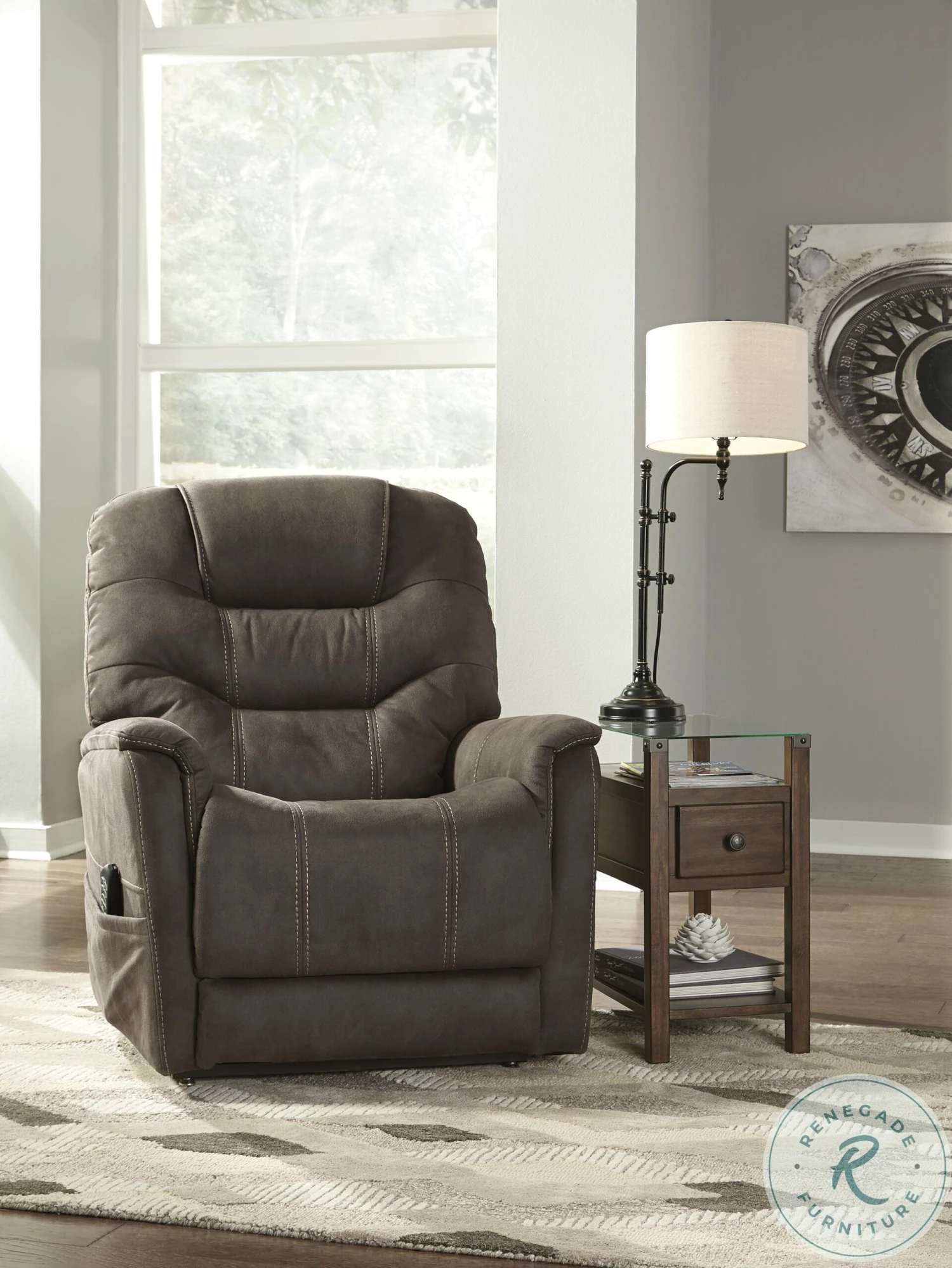 Ballister Espresso Power Lift Recliner - Image 3