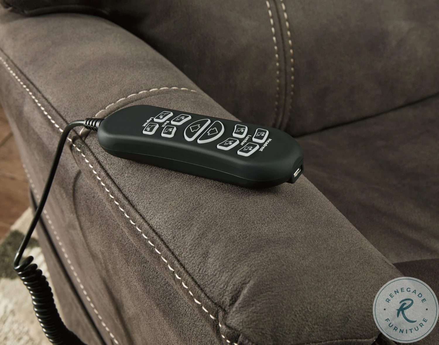 Ballister Espresso Power Lift Recliner - Image 9