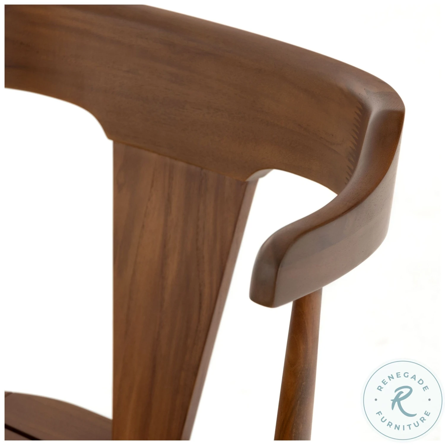 Coleson Natural Teak Outdoor Dining Chair - Image 9