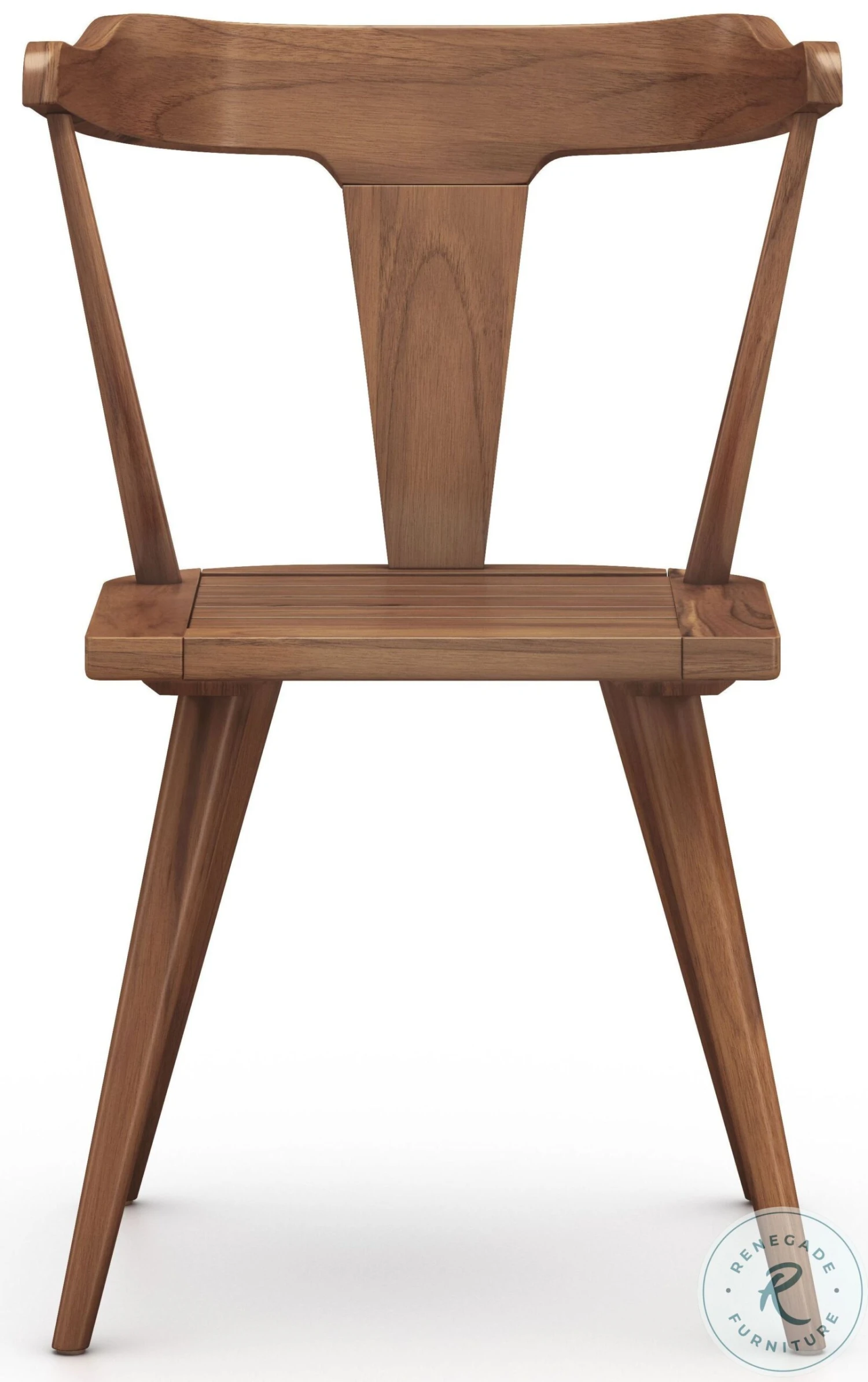 Coleson Natural Teak Outdoor Dining Chair - Image 2