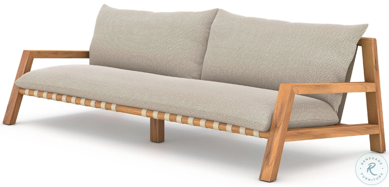 Soren Faye Sand And Natural Teak Outdoor Conversation Set - Image 2