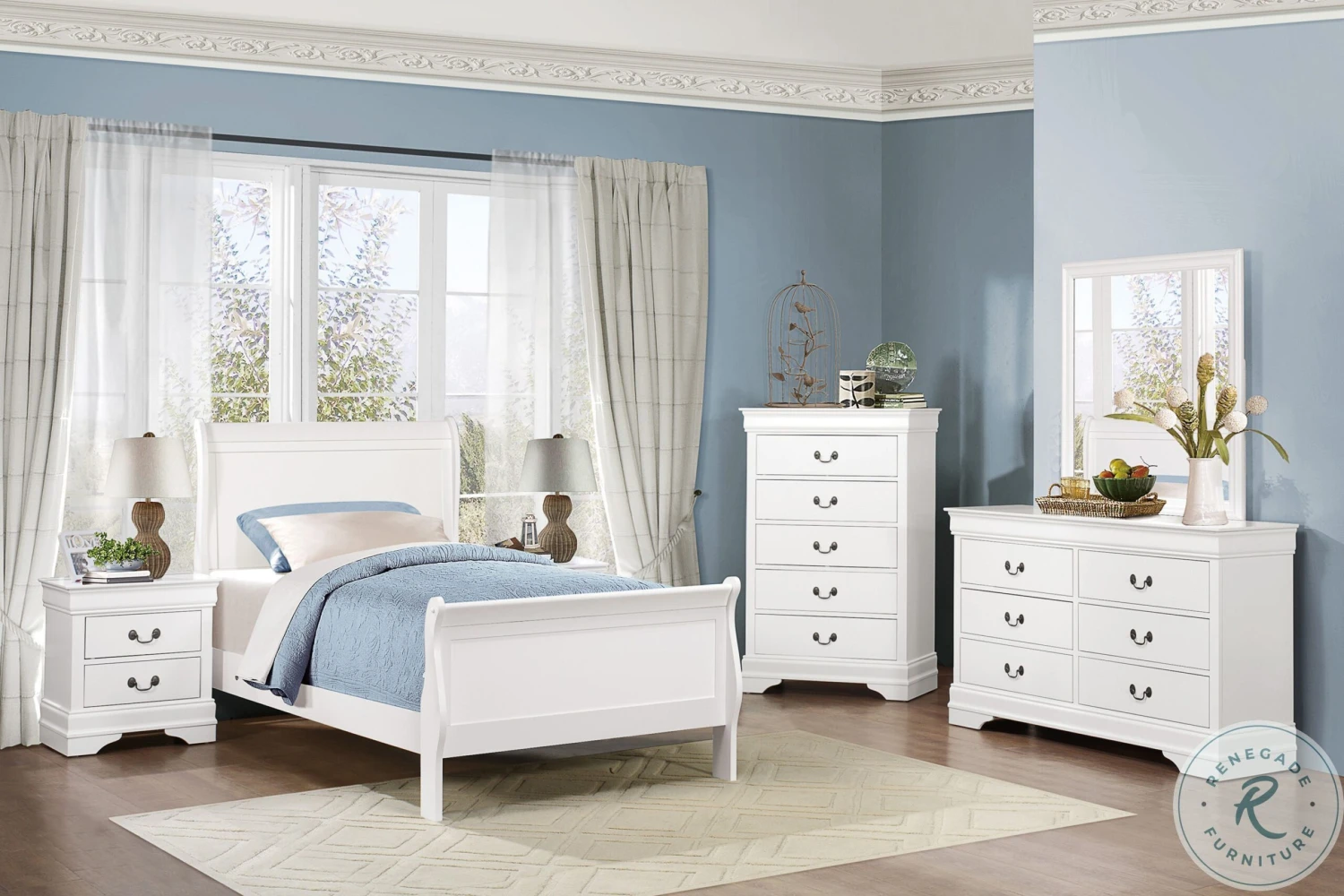 Mayville White Nightstand - Image 6