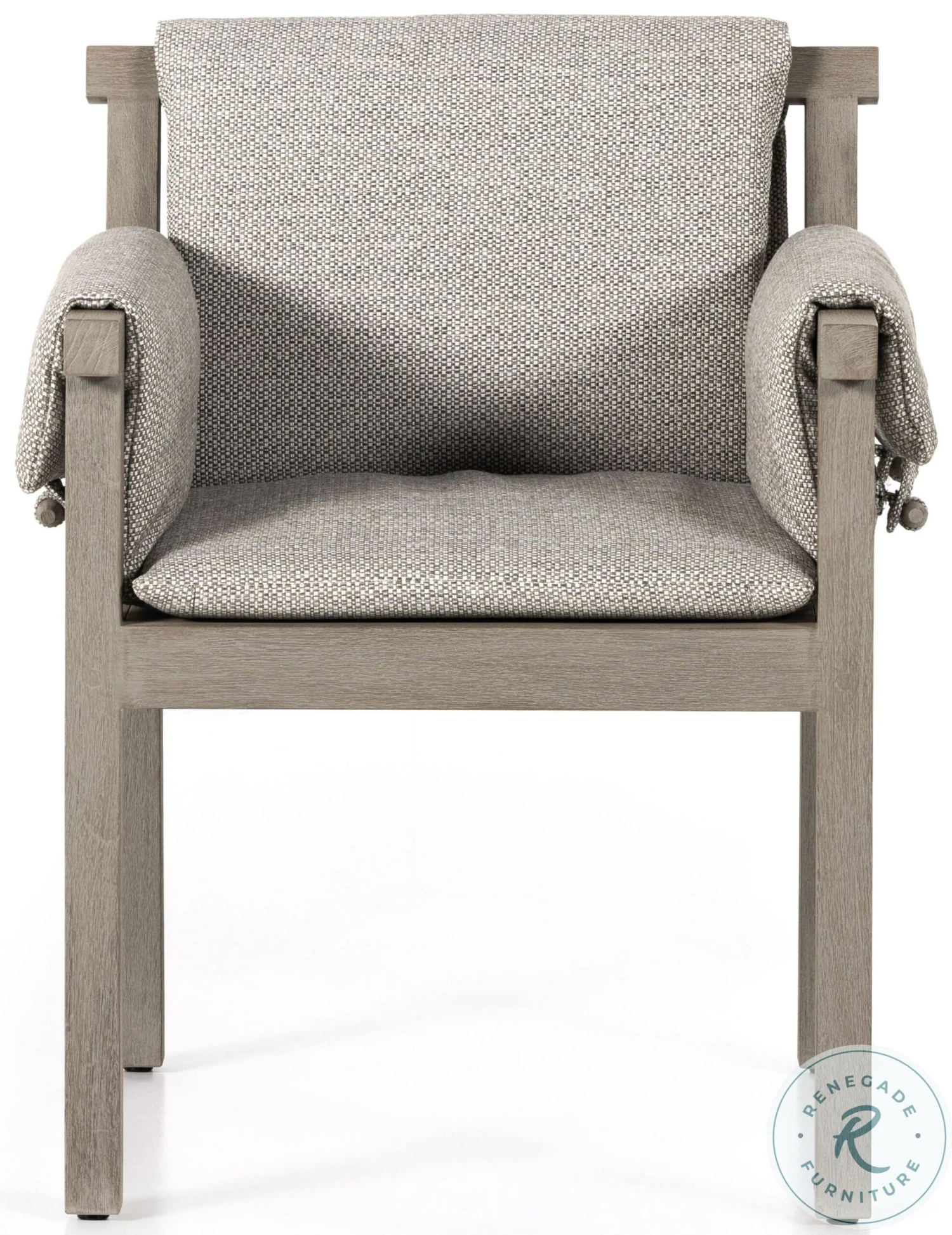 Galway Weathered Grey And Faye Ash Outdoor Dining Chair - Image 3