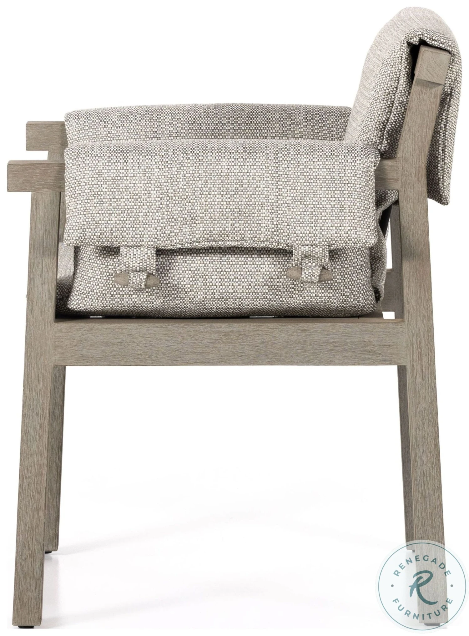 Galway Weathered Grey And Faye Ash Outdoor Dining Chair - Image 4