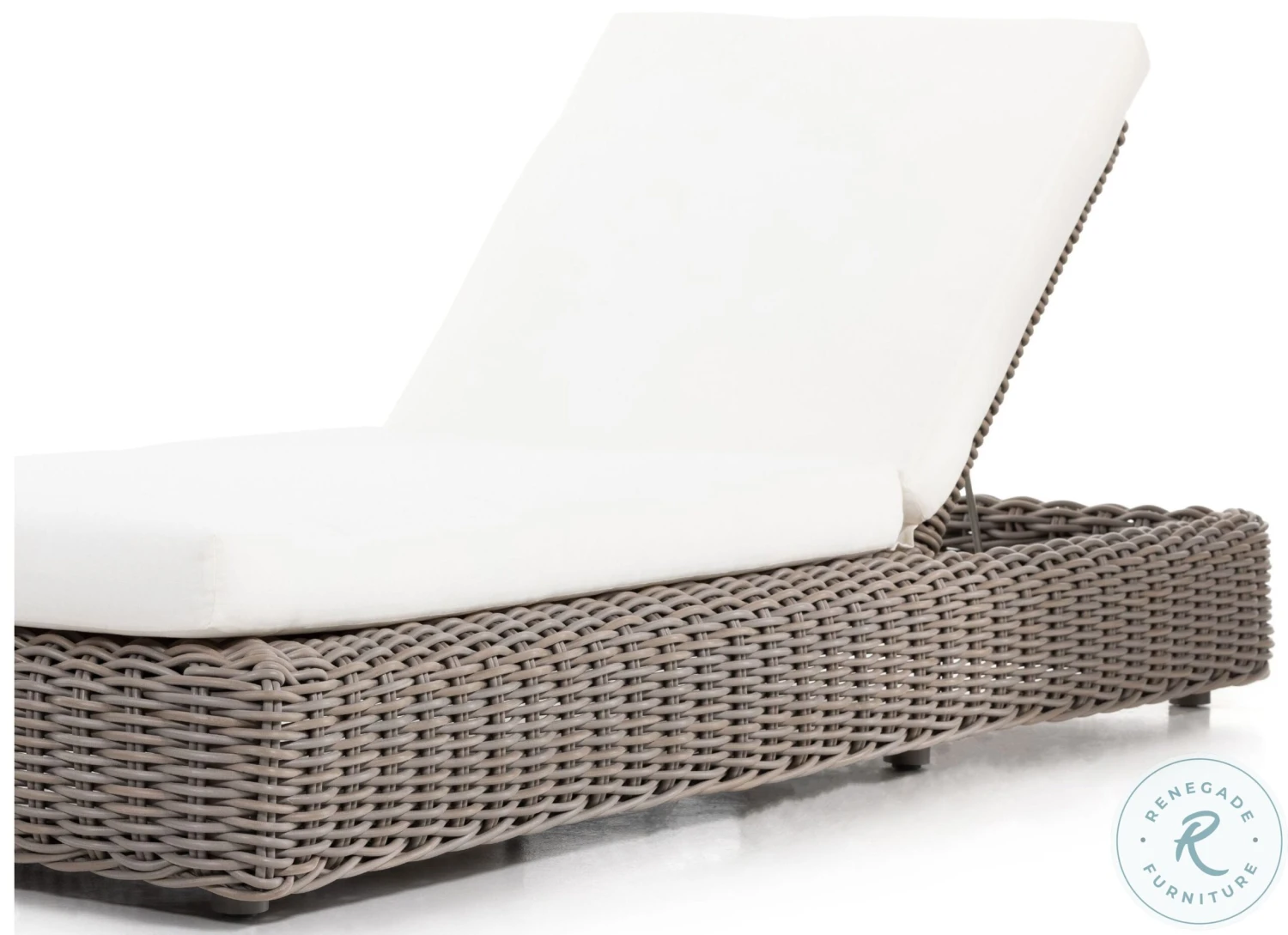 Como Natural Ivory And Natural Woven Outdoor Chaise - Image 7