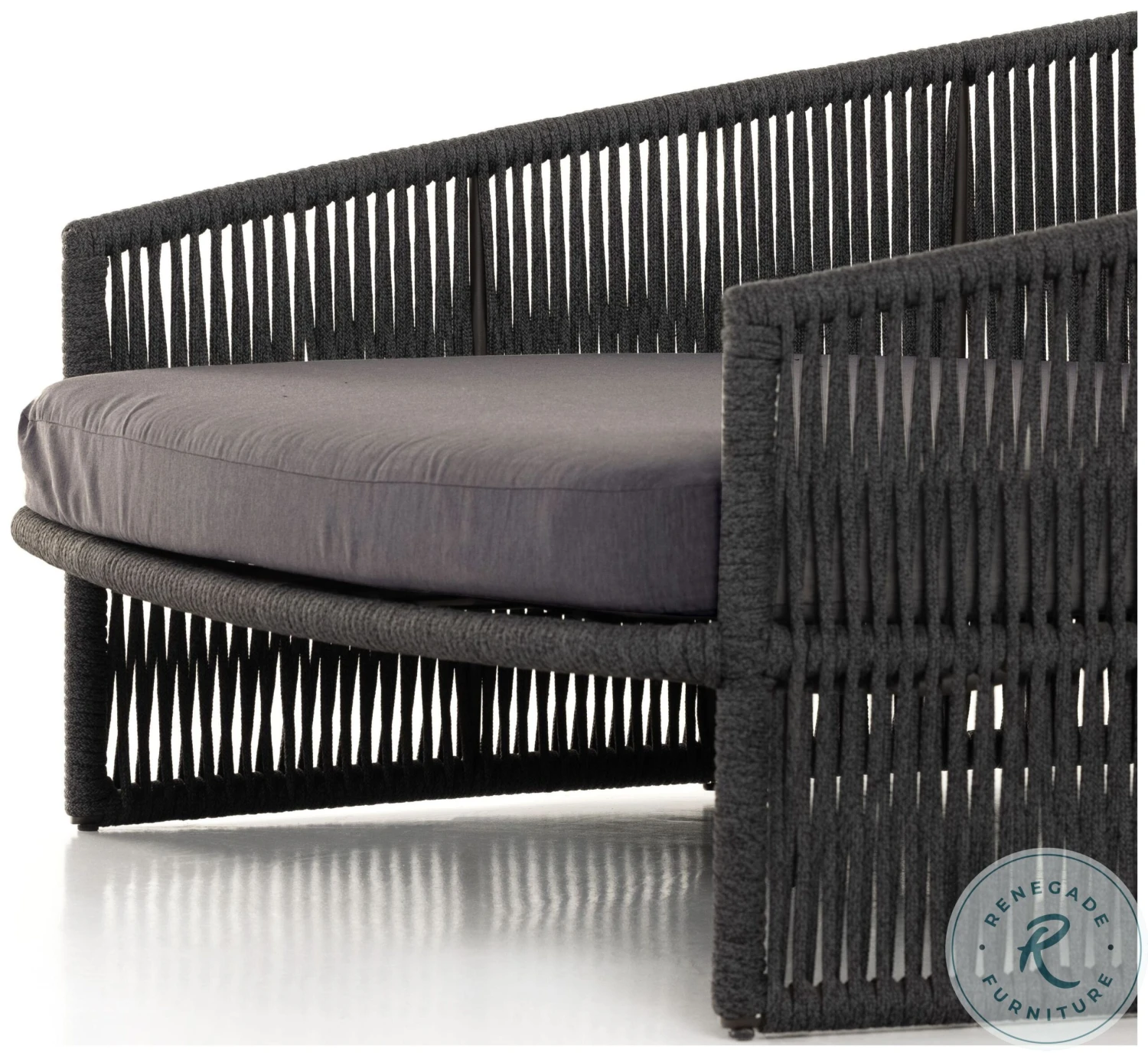 Porto Charcoal And Bronze And Dark Grey Outdoor Daybed - Image 6