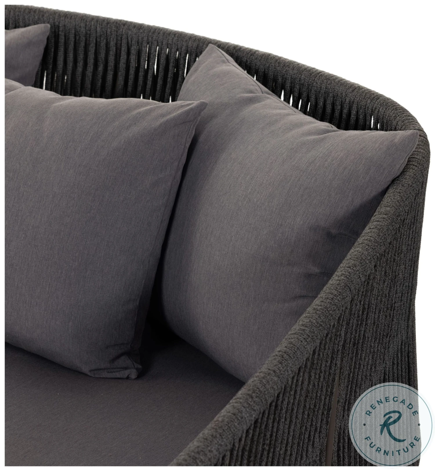 Porto Charcoal And Bronze And Dark Grey Outdoor Daybed - Image 9