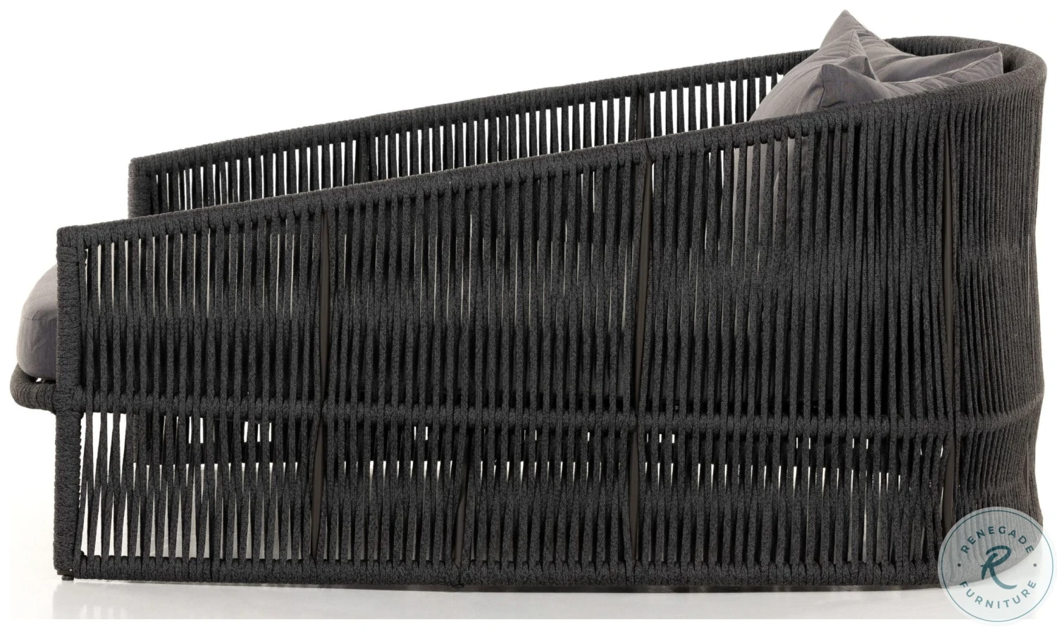 Porto Charcoal And Bronze And Dark Grey Outdoor Daybed - Image 3