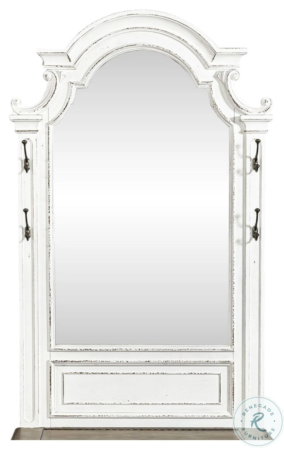 Magnolia Manor Antique White And Weathered Bark Hall Tree - Image 6