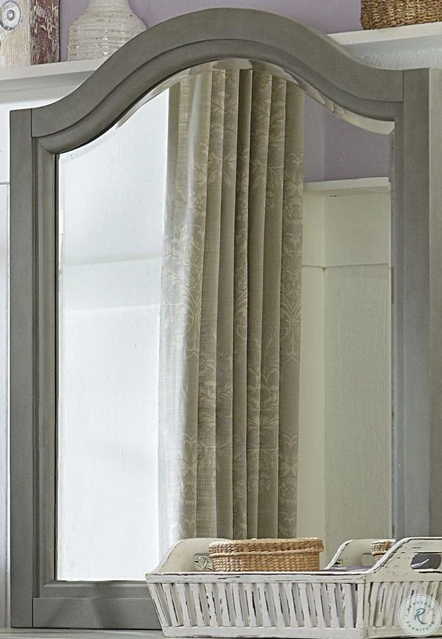 Lake House Stone Arch Paneled Mirror