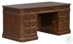 Brayton Manor Cognac Jr Executive Desk