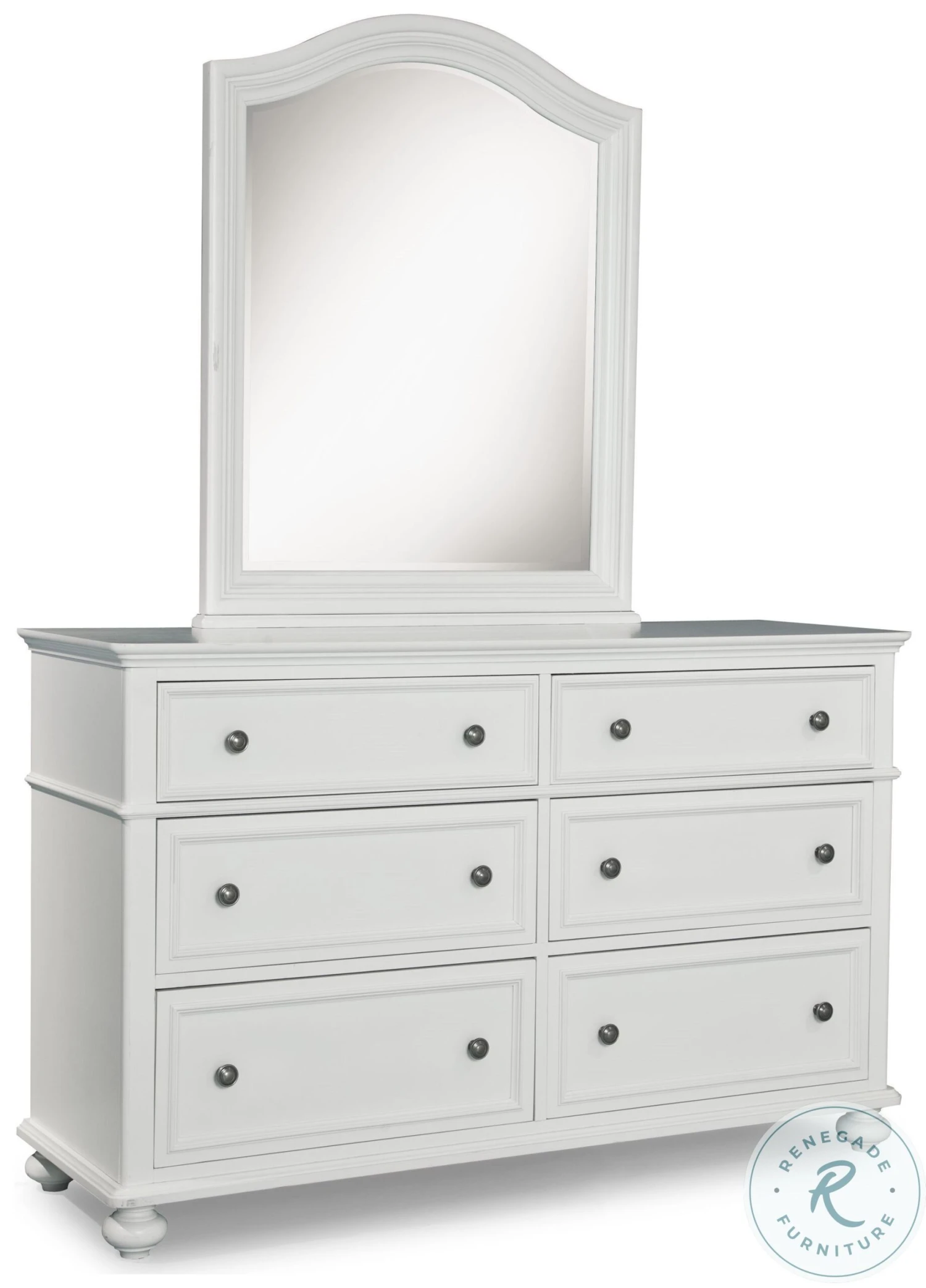 Madison Natural White Painted Youth Panel Bedroom Set - Image 9