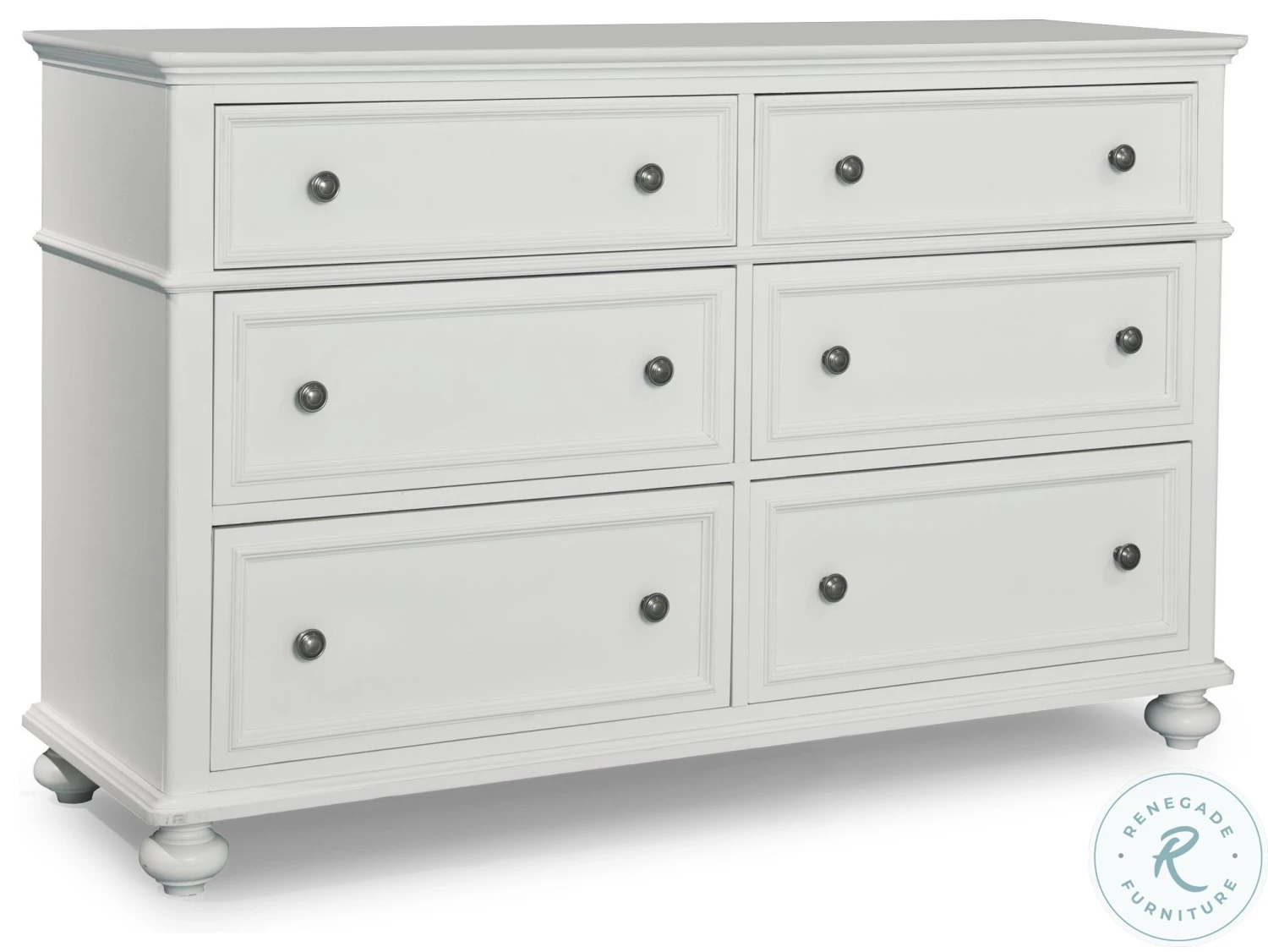 Madison Natural White Painted Youth Panel Bedroom Set - Image 6