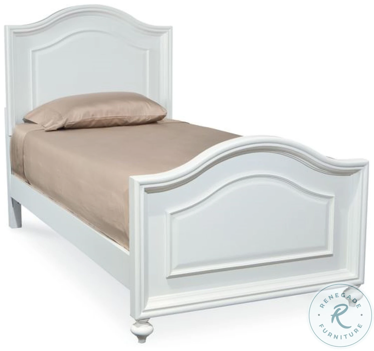 Madison Natural White Painted Youth Panel Bedroom Set - Image 4