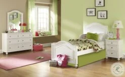 Madison Natural White Painted Youth Panel Bedroom Set