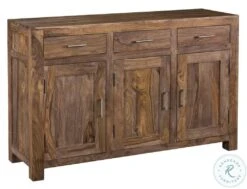Brownstone Nut Brown 3 Door Sideboard